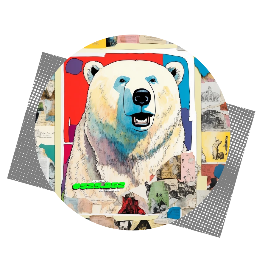 Framed Polar Bear